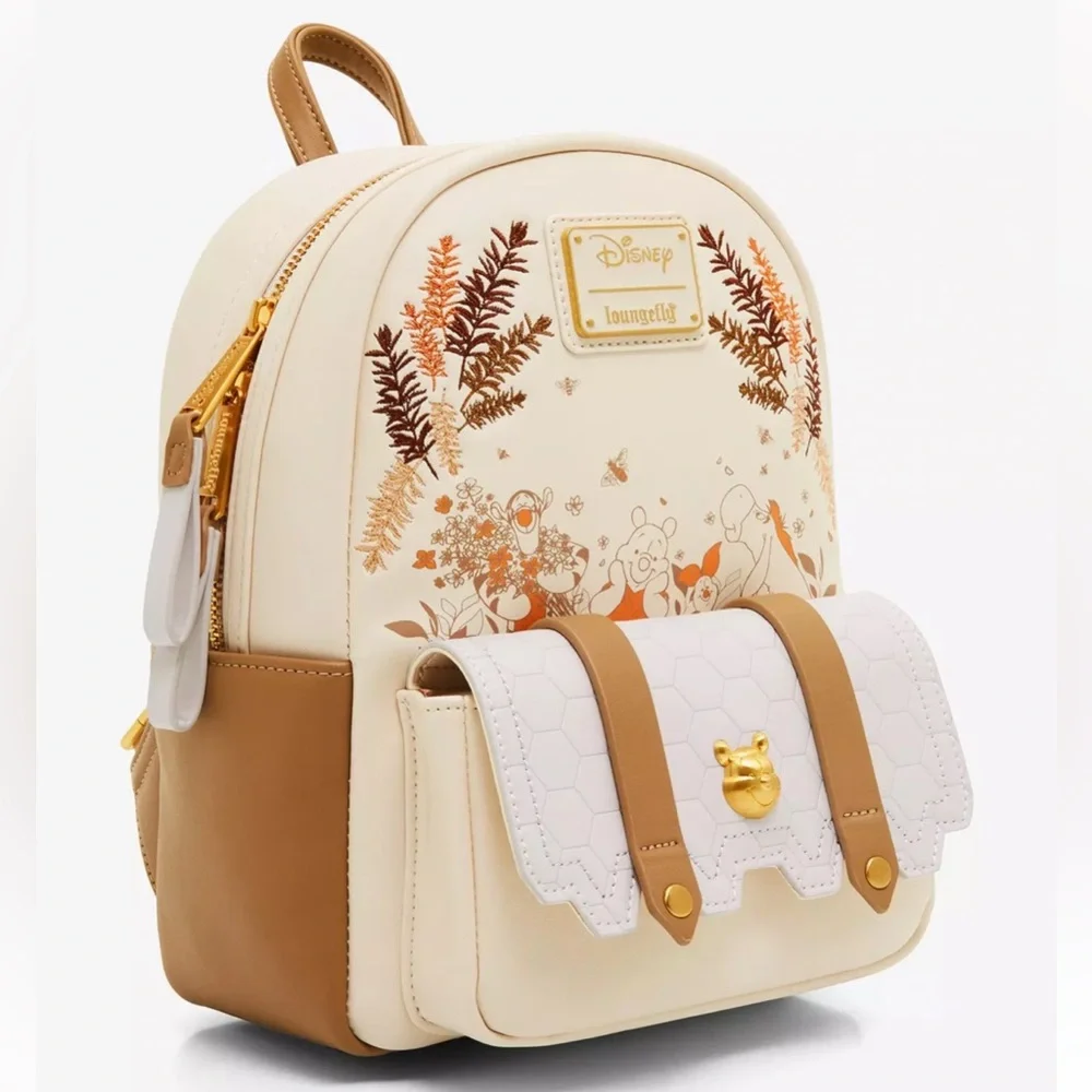 Loungefly Disney Winnie the Pooh Characters Honeycomb Mini Backpack